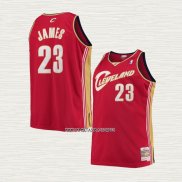 LeBron James NO 23 Camiseta Nino Cleveland Cavaliers Mitchell & Ness 2003-04 Rojo