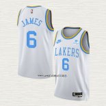 LeBron James NO 6 Camiseta Los Angeles Lakers Classic 2022-23 Blanco