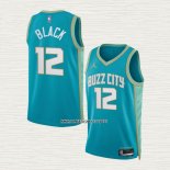 Leaky Black NO 12 Camiseta Charlotte Hornets Ciudad 2023-24 Verde