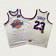 Lebron James NO 23 Camiseta Tune Squad Blanco