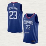 Lou Williams NO 23 Camiseta Los Angeles Clippers Icon 2020-21 Azul