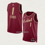 Max Strus NO 1 Camiseta Cleveland Cavaliers Ciudad 2023-24 Rojo
