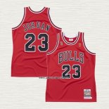 Michael Jordan NO 23 Camiseta Chicago Bulls Mitchell & Ness 1996-97 Rojo