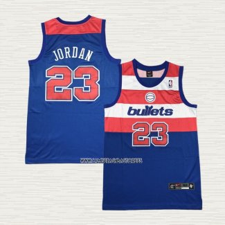 Michael Jordan NO 23 Camiseta Washington Wizards Retro Azul2