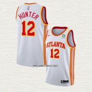 NO 12 Camiseta Atlanta Hawks Association 2020-21 Blanco De'Andre Hunter