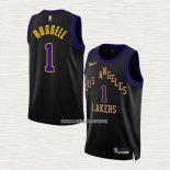 NO 1 Camiseta Los Angeles Lakers Ciudad 2023-24 Negro D'Angelo Russell