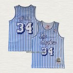 NO 34 Camiseta Los Angeles Lakers Mitchell & Ness 1996-97 Azul Blanco Shaquille O'Neal