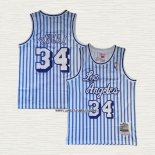 NO 34 Camiseta Los Angeles Lakers Mitchell & Ness 1996-97 Azul Blanco Shaquille O'Neal