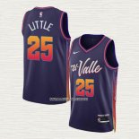 Nassir Little NO 25 Camiseta Phoenix Suns Ciudad 2023-24 Violeta