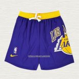 Pantalone Los Angeles Lakers Just Don Big Logo Violeta