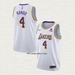 Rajon Rondo NO 4 Camiseta Los Angeles Lakers Association 2021-22 Blanco