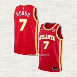 Rajon Rondo NO 7 Camiseta Atlanta Hawks Icon 2020-21 Rojo