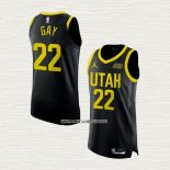 Rudy Gay NO 22 Camiseta Utah Jazz Statement Autentico 2022-23 Negro
