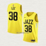 Saben Lee NO 38 Camiseta Utah Jazz Icon 2022-23 Amarillo