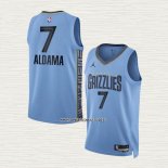 Santi Aldama NO 7 Camiseta Memphis Grizzlies Statement 2022-23 Azul