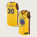 Stephen Curry NO 30 Camiseta Golden State Warriors Ciudad Amarillo