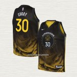 Stephen Curry NO 30 Camiseta Nino Golden State Warriors Ciudad 2022-23 Negro