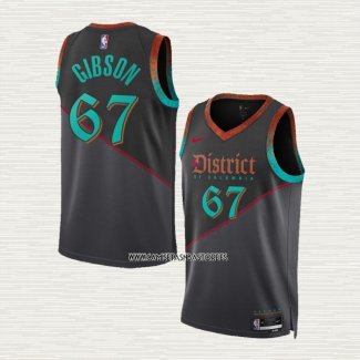 Taj Gibson NO 67 Camiseta Washington Wizards Ciudad 2023-24 Negro