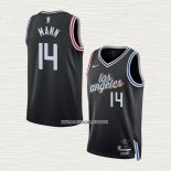 Terance Mann NO 14 Camiseta Los Angeles Clippers Ciudad 2022-23 Negro