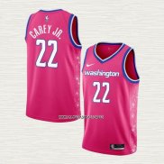 Vernon Carey Jr. NO 22 Camiseta Washington Wizards Ciudad 2022-23 Rosa