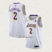Wayne Ellington NO 2 Camiseta Los Angeles Lakers Association 2021-22 Blanco