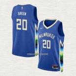 A.J. Green NO 20 Camiseta Milwaukee Bucks Ciudad 2022-23 Azul