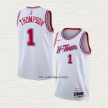 Amen Thompson NO 1 Camiseta Houston Rockets Ciudad 2023-24 Blanco