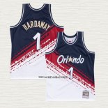 Anfernee Hardaway NO 1 Camiseta Orlando Magic Mitchell & Ness Independence Day Blanco