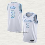 Anthony Davis NO 3 Camiseta Los Angeles Lakers Ciudad 2020-21 Blanco