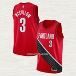 C.j. McCollum NO 3 Camiseta Portland Trail Blazers Statement 2020-21 Rojo
