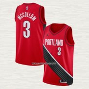 C.j. McCollum NO 3 Camiseta Portland Trail Blazers Statement 2020-21 Rojo