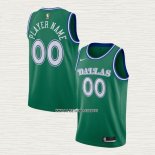 Camiseta Dallas Mavericks Personalizada Hardwood Classics 2020-21 Verde