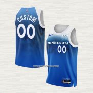 Camiseta Minnesota Timberwolves Personalizada Ciudad 2023-24 Azul