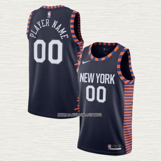 Camiseta New York Knicks Personalizada Ciudad Edition 2019-20 Azul