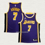 Carmelo Anthony NO 7 Camiseta Los Angeles Lakers Statement 2020-21 Violeta