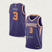 Chris Paul NO 3 Camiseta Phoenix Suns Icon 2021 Violeta