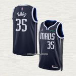 Christian Wood NO 35 Camiseta Dallas Mavericks Statement 2022-23 Azul