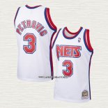 Drazen Petrovic NO 3 Camiseta Brooklyn Nets Mitchell & Ness 1992-93 Blanco