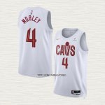 Evan Mobley NO 4 Camiseta Cleveland Cavaliers Association 2022-23 Blanco