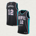 Ja Morant NO 12 Camiseta Memphis Grizzlies Classic 20th Negro