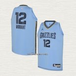 Ja Morant NO 12 Camiseta Nino Memphis Grizzlies Statement 2022-23 Azul