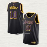 Jared Dudley NO 10 Camiseta Los Angeles Lakers Earned 2020-21 Negro