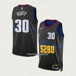 Jay Huff NO 30 Camiseta Denver Nuggets Ciudad 2023-24 Negro