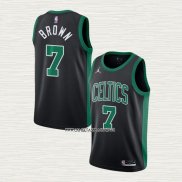 Jaylen Brown NO 7 Camiseta Boston Celtics Statement 2020-21 Negro