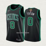Jayson Tatum NO 0 Camiseta Boston Celtics Statement 2022 NBA Finals Negro