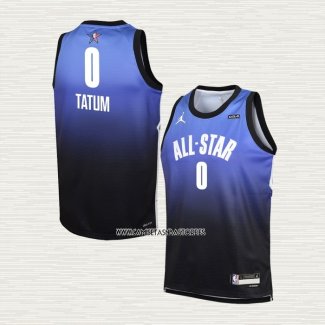 Jayson Tatum NO 0 Camiseta Nino Boston Celtics All Star 2023 Azul