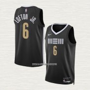 Kenneth Lofton JR. NO 6 Camiseta Memphis Grizzlies Ciudad 2023-24 Negro