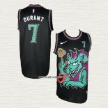 Kevin Durant NO 7 Camiseta Brooklyn Nets Swamp Dragon Negro