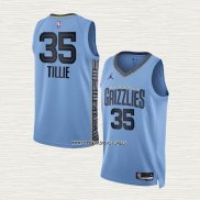 Killian Tillie NO 35 Camiseta Memphis Grizzlies Statement 2022-23 Azul