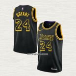 Kobe Bryant NO 24 Camiseta Los Angeles Lakers Ciudad 2017-18 Negro
